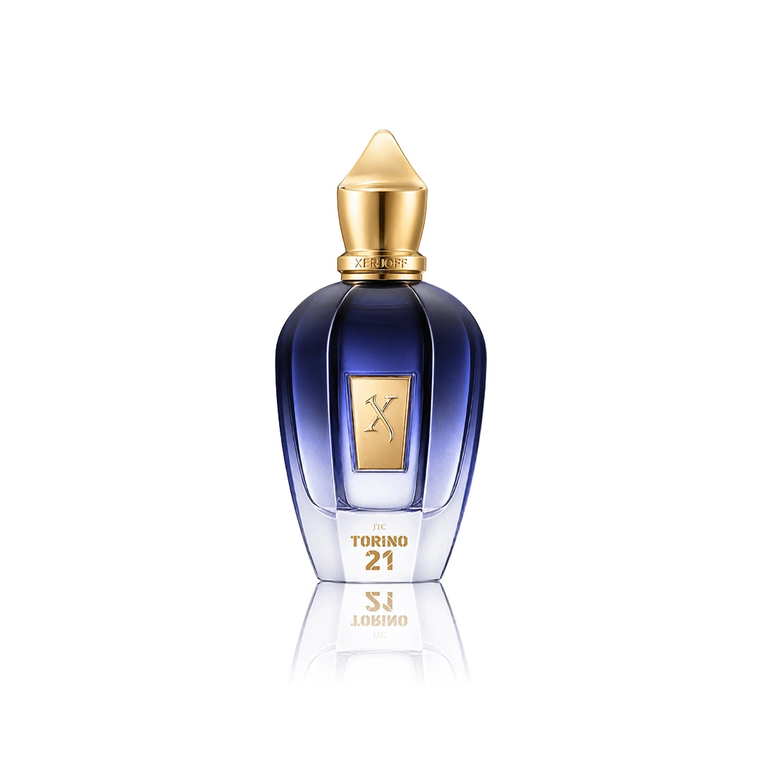 Xerjoff Torino 21 Eau de Parfum 100 ml Flakon auf weißem Hintergrund