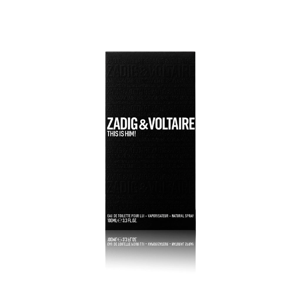Zadig & Voltaire This Is Him! Eau de Toilette 100 ml Originalverpackung auf weißem Hintergrund