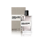 Zadig & Voltaire This Is Him! Undressed Eau de Toilette 100 ml Flakon mit Originalverpackung auf weißem Hintergrund