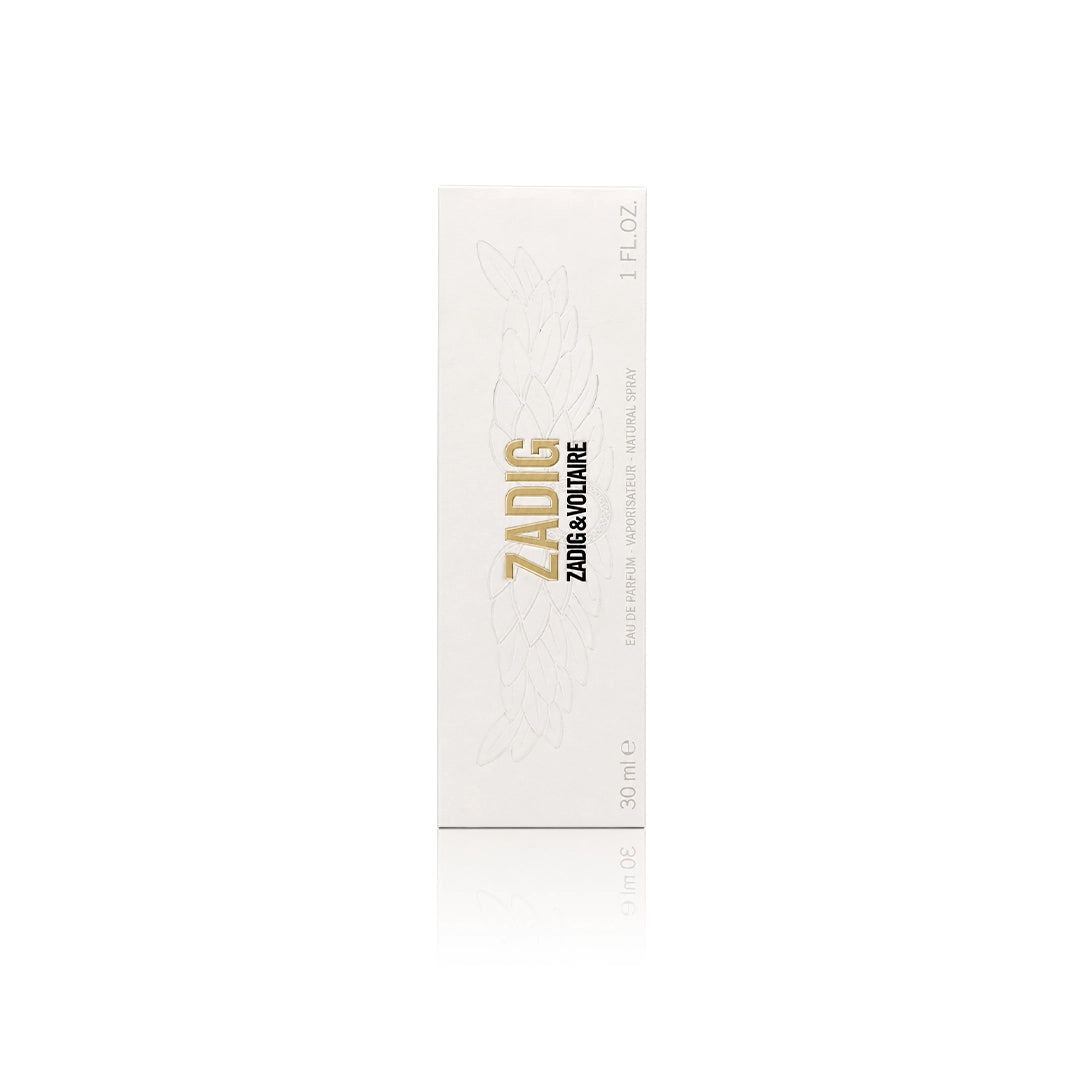 Zadig & Voltaire ZADIG Eau de Parfum 30 ml Originalverpackung auf weißem Hintergrund