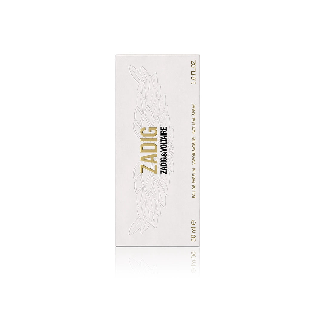 Zadig & Voltaire ZADIG Eau de Parfum 50 ml Originalverpackung auf weißem Hintergrund