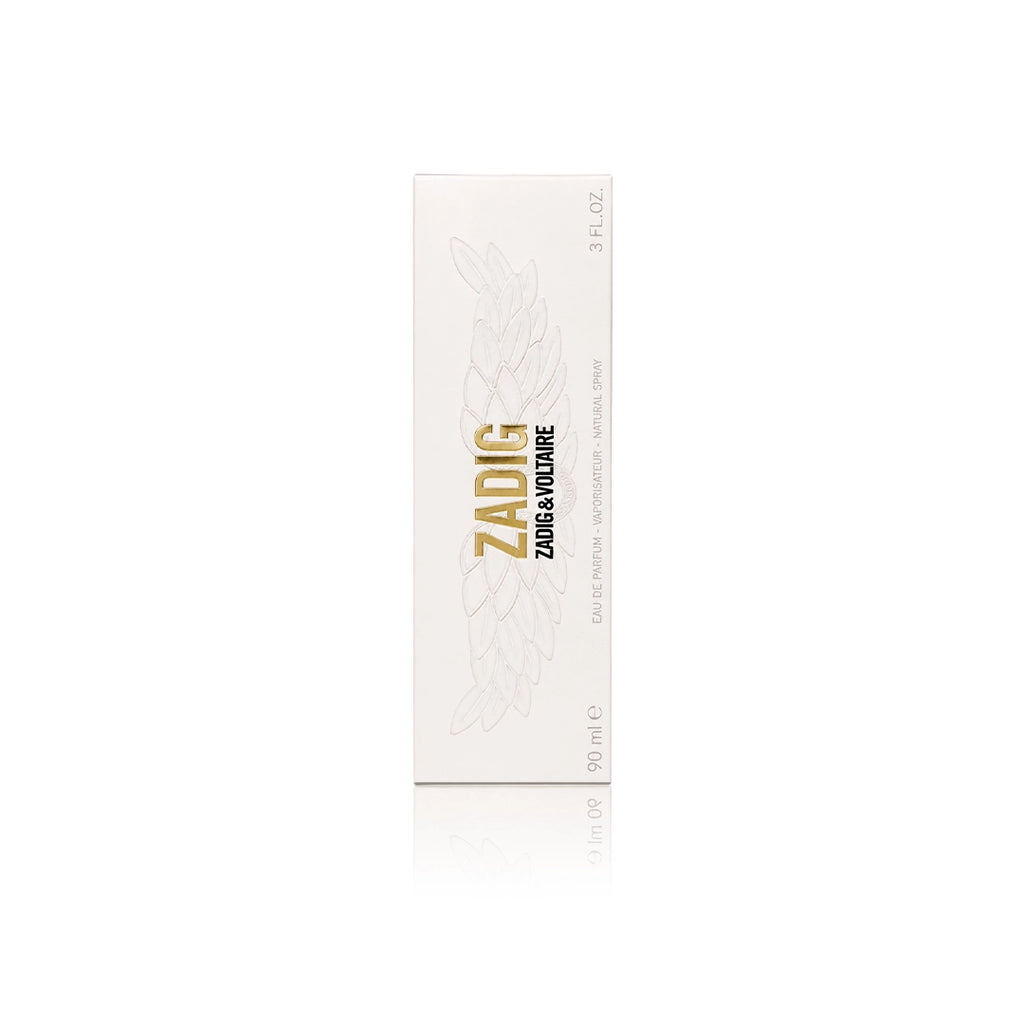 Zadig & Voltaire ZADIG Eau de Parfum 90 ml Originalverpackung auf weißem Hintergrund