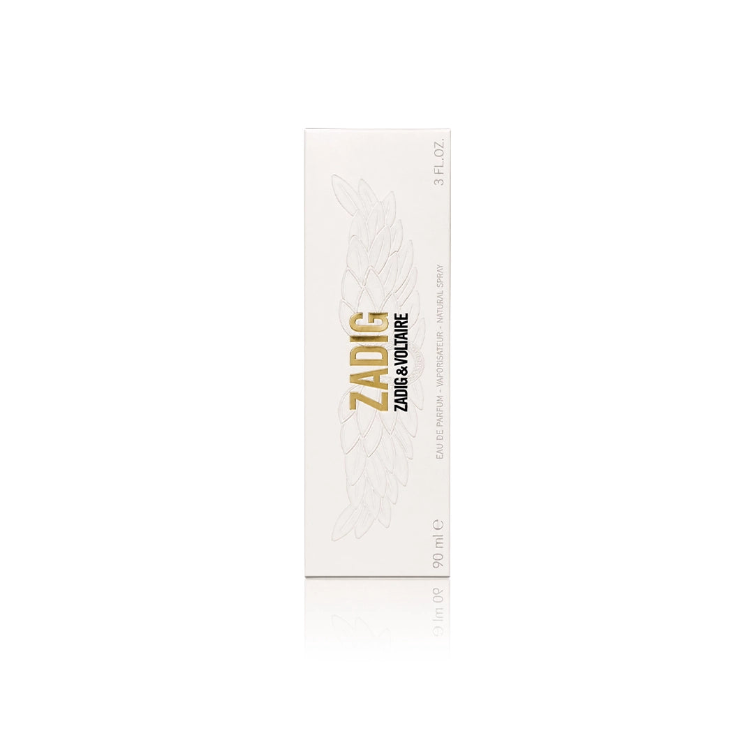 Zadig & Voltaire ZADIG Eau de Parfum 90 ml Originalverpackung auf weißem Hintergrund