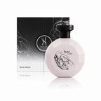 Hayari Rose Chic Eau de Parfum 100 ml Flakon mit Originalverpackung auf weißem Hintergrund