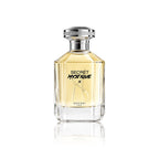 Hayari Secret Mystique Eau de Parfum 70 ml Flakon auf weißem Hintergrund